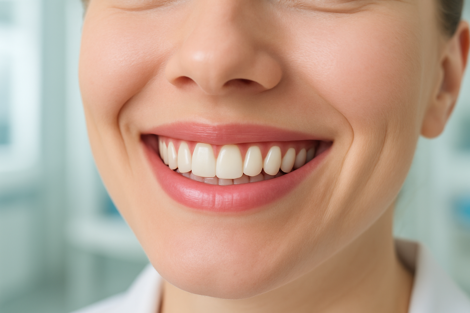 mujer con encías perfectas