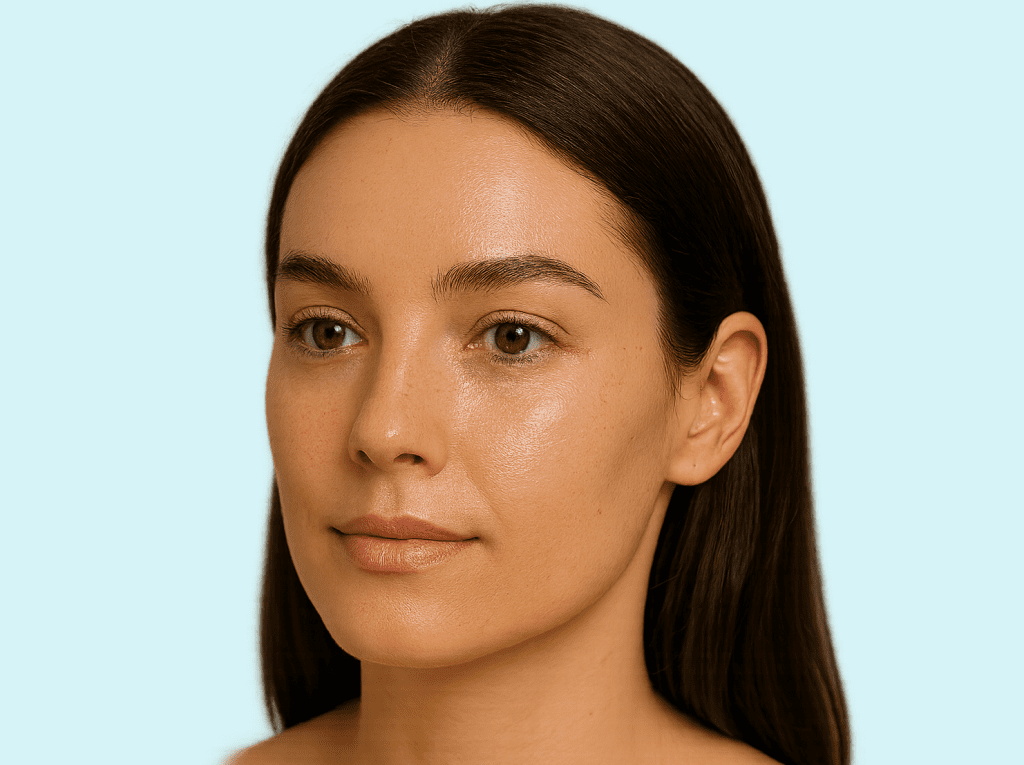 Mujer con piel sana